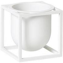 Audo Copenhagen Gėlių vazono įdėklas Kubus ant stendo baltos spalvos 10 cm
