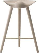Audo Copenhagen Taburetė ML 42 Counter su žalvario spalvos jungtimi šviesaus ąžuolo spalvos