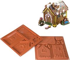 Silikomart Pyragų kepimo formos Hsh 01 Home Sweet Home meduolių namelis