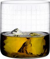 Nude Viskio taurės Finesse Grid 390 ml 4 vnt.