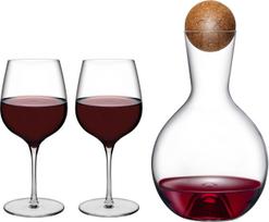 Nude Vyno grafinas Vintage su 2 stiklinėmis 750 ml 3 komp.