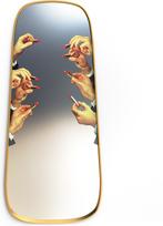 Seletti Veidrodis Seletti Wears Toiletpaper Lipsticks su mediniu rėmu 140 cm