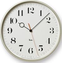 Lemnos Sieninis laikrodis Riki Ring baltos spalvos 25 cm