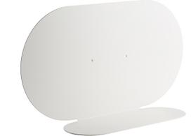 Covo Sieninė lentyna Aureole pailgas baltos spalvos 26 cm