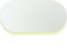 Covo Sieninis veidrodis Moonlight geltonos spalvos 45 x 90 cm