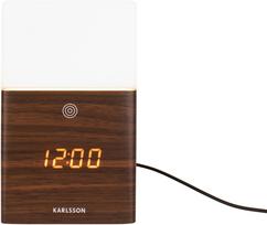 Karlsson Žadintuvas LED Frosted tamsi mediena