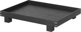 Ferm Living Padėklas Bon iš medžio juodos spalvos 28 cm