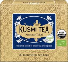 Kusmi Juoda bio arbata Kashmir Tchai muslino maišeliuose 20 vnt.