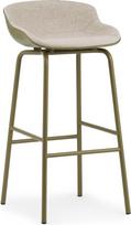 Normann Copenhagen Baro kėdė Hyg su pilku sėdimosios dalies apmušalu alyvuogių spalvos 75 cm