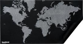 Palomar Sienų dekoracijos Dear World Pasaulio žemėlapis su miestų pavadinimais juodos spalvos