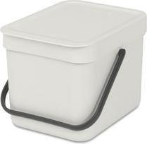Brabantia Atliekų rūšiavimo kibiras Sort & Go šviesiai pilkos spalvos 6 l