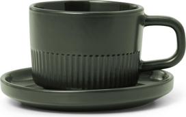 Marc O'Polo Espresso puodelis Moments su lėkštute alyvuogių spalvos 100 ml