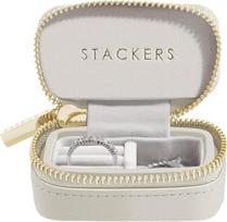 Stackers Kelioninė papuošalų dėžutė Stackers Travel šviesiai bežinės spalvos petite