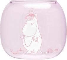 Muurla Tealight žvakidė Muurla Muminukai Freken Snork rožinės spalvos 9,5 cm