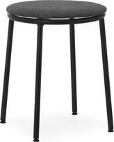 Normann Copenhagen Taburetė Circa MLF16 Black su minkšta sėdimąja dalimi 45 cm