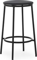 Normann Copenhagen Baro kėdė Circa Ultra Leather Black su minkšta sėdimąja dalimi 65 cm