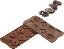 Silikomart Forma šokoladui Scg25 Choco Biscuit iš silikono