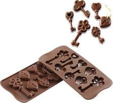 Silikomart Forma šokoladui Scg33 Choco Keys iš silikono