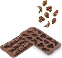 Silikomart Forma šokoladui Scg32 Choco Fruits iš silikono