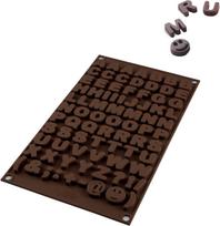 Silikomart Forma šokoladui Sf169 Choco ABC iš silikono