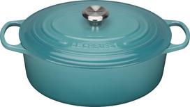 Le Creuset Kepimo indas Signature ovalios formos žydras 29 cm