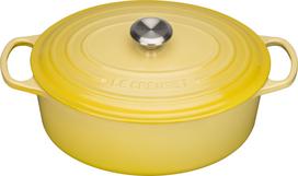 Le Creuset Kepimo indas Signature ovalios formos citrinos spalvos 29 cm