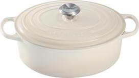 Le Creuset Kepimo indas Signature ovalios formos bežinės spalvos 31 cm