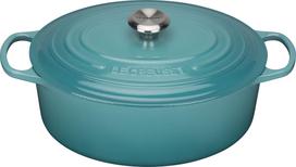 Le Creuset Kepimo indas Signature ovalios formos žydras 31 cm