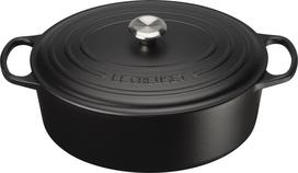Le Creuset Kepimo indas Signature ovalios formos juodos spalvos 35 cm