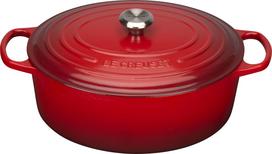 Le Creuset Kepimo indas Signature ovalios formos vyšninės spalvos 35 cm