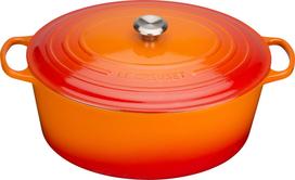 Le Creuset Kepimo indas Signature ovalios formos liepsnojančios oranžinės spalvos 40 cm