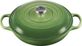 Le Creuset Puodas Gourmet Signature žemas žalios bambuko spalvos 30 cm
