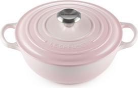Le Creuset Puodas La Marmite Signature šviesiai rožinės spalvos 24 cm
