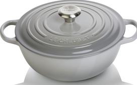 Le Creuset Puodas La Marmite Signature šviesiai pilkos spalvos 26 cm