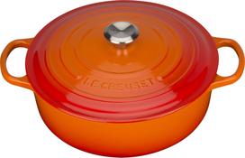 Le Creuset Puodas Gourmet Signature liepsnojančios oranžinės spalvos 30 cm