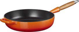 Le Creuset Keptuvė Sauté Signature liepsnojančios oranžinės spalvos 28 cm