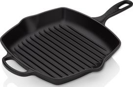 Le Creuset Grilio keptuvė Signature kvadratinės formos juodos spalvos 26 cm