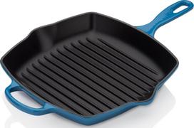 Le Creuset Grilio keptuvė Signature kvadratinės formos Marselio mėlyna 26 cm