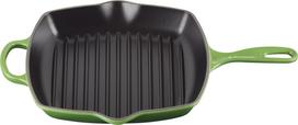 Le Creuset Grilio keptuvė Signature kvadratinės formos žalios bambuko spalvos 26 cm