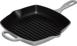 Le Creuset Grilio keptuvė Signature kvadratinės formos šviesiai pilkos spalvos 26 cm