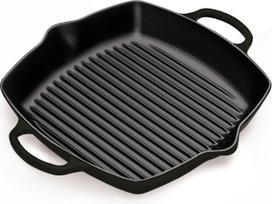 Le Creuset Grilio keptuvė Signature kvadratinės formos juodos spalvos 30 cm