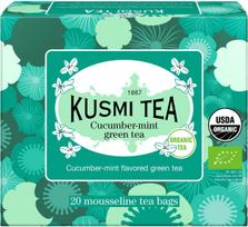 Kusmi Žalioji arbata bio Organic Cucumber-Mint muslino maišeliuose 20 vnt.