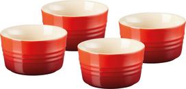 Le Creuset Kepimo ir serviravimo formos Le Creuset vyšnių spalvos 8 cm 4 vnt.