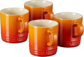 Le Creuset Puodeliai Le Creuset liepsnojančios oranžinės spalvos 350 ml 4 vnt.