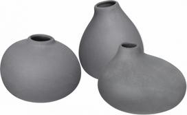 Blomus Dekoratyvinės vazos Nona pewter 3 vnt.