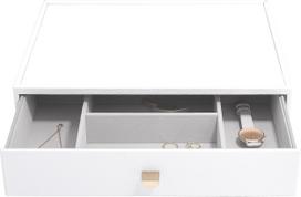 Stackers Papuošalų dėžutė Stackers Pebble gilios formos su stalčiumi baltos spalvos supersize