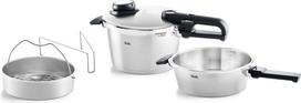 Fissler Greitpuodis Vitavit Premium su papildoma keptuve ir perforuotu įdėklu 4,5 l