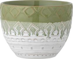 Bloomingville Gėlių vazono įdėklas Basel žalios spalvos 14 cm