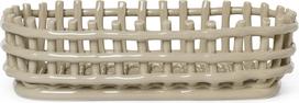 Ferm Living Daiktų saugojimo krepšys Ceramic ovalo formos kašmyro spalvos 15 x 30 cm