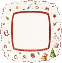 Villeroy & Boch Lėkštė pusryčiams Toy's Delight kvadratinės formos baltos spalvos 22,5 cm